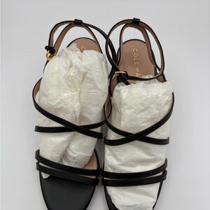 New Cole Haan Addie Strap Women’s Heels Black Size 7 B